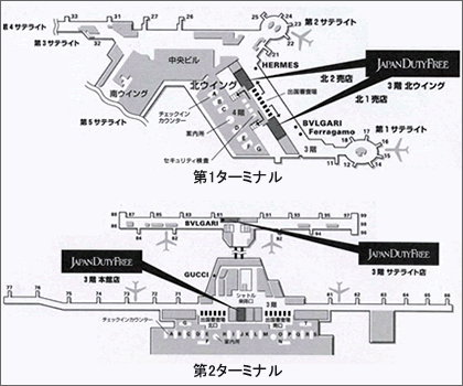 ジャパンデューティーフリー 地図
